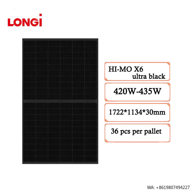 Longi Panel Lr5 - Longi Hi-MO X6 Artist LR5-54HTDB 420-435M