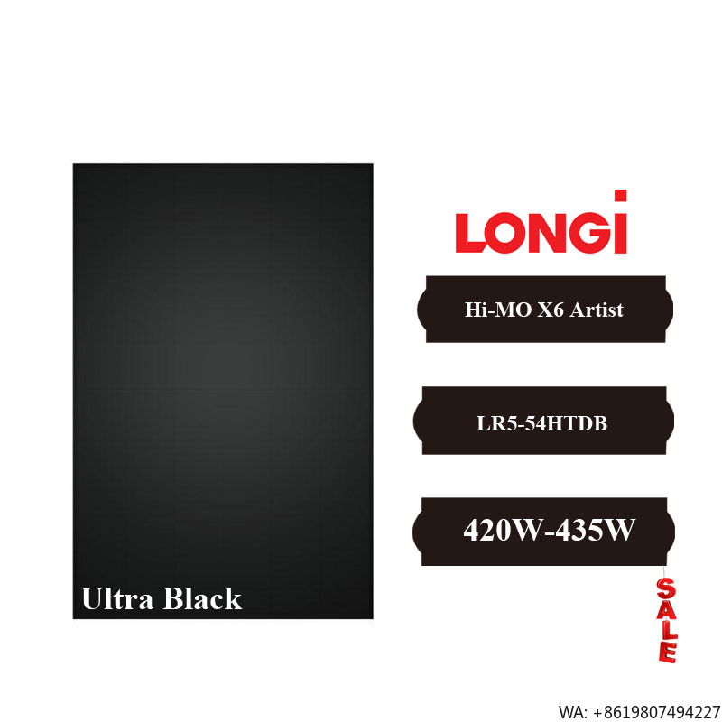 Longi Panel Lr5 - Longi Hi-MO X6 Artist LR5-54HTDB 420-435M