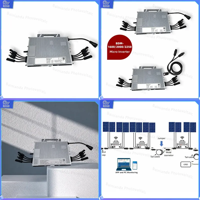 Grid Tie Micro Inverter - 2000W Solar Micro-omvormer 48V DC naar