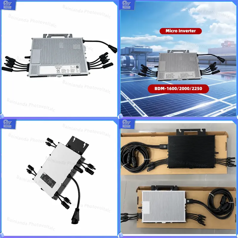 Grid Tie Micro Inverter - 2000W Solar Micro-omvormer Netgekoppeld MPPT Zuivere