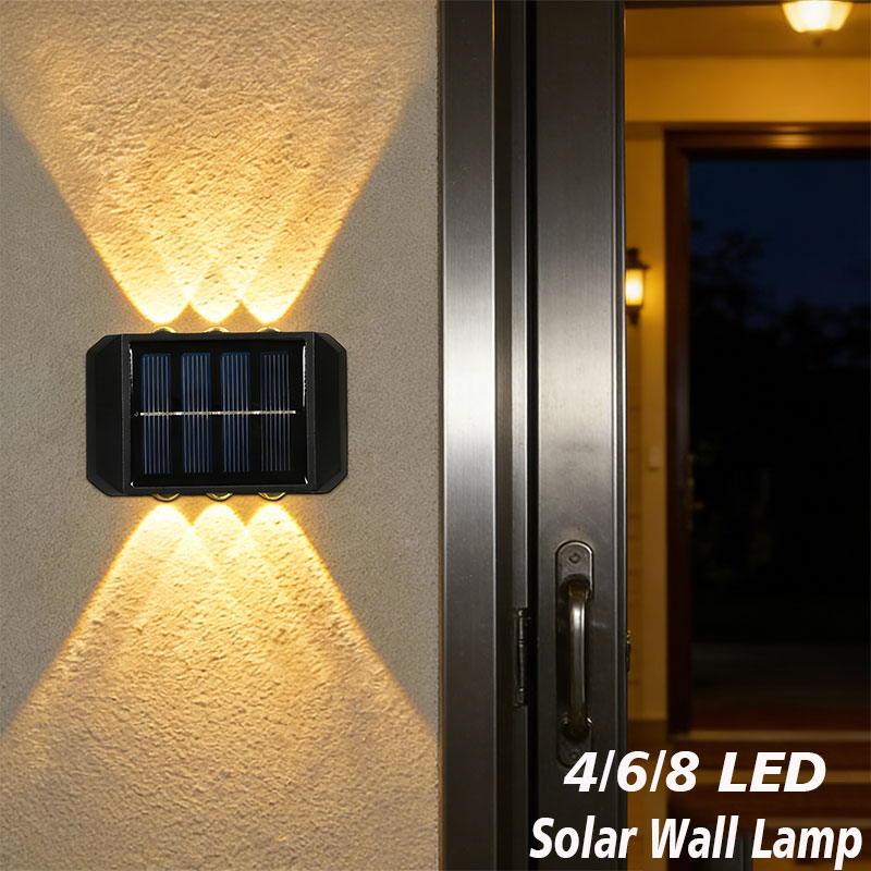 Waterproof Junction Box Solar - 4/6/8 LED Solar Buitenlamp Solar Verlichting