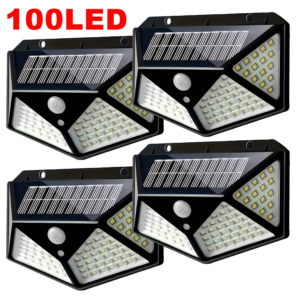 Waterproof Junction Box Solar - 100LED buitenlamp op zonne-energie, buitenlamp met