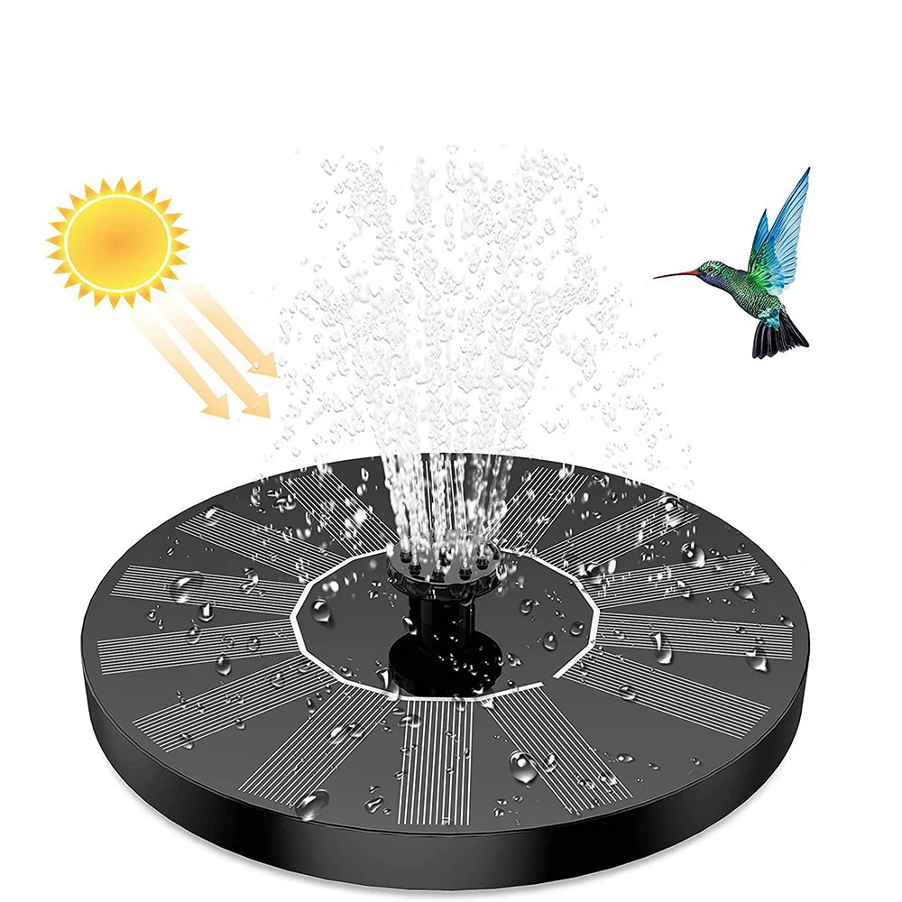 Solar Pool Pump Kit - 13 cm drijvend zonnepaneel zonnefonteinpomp vogelbaden