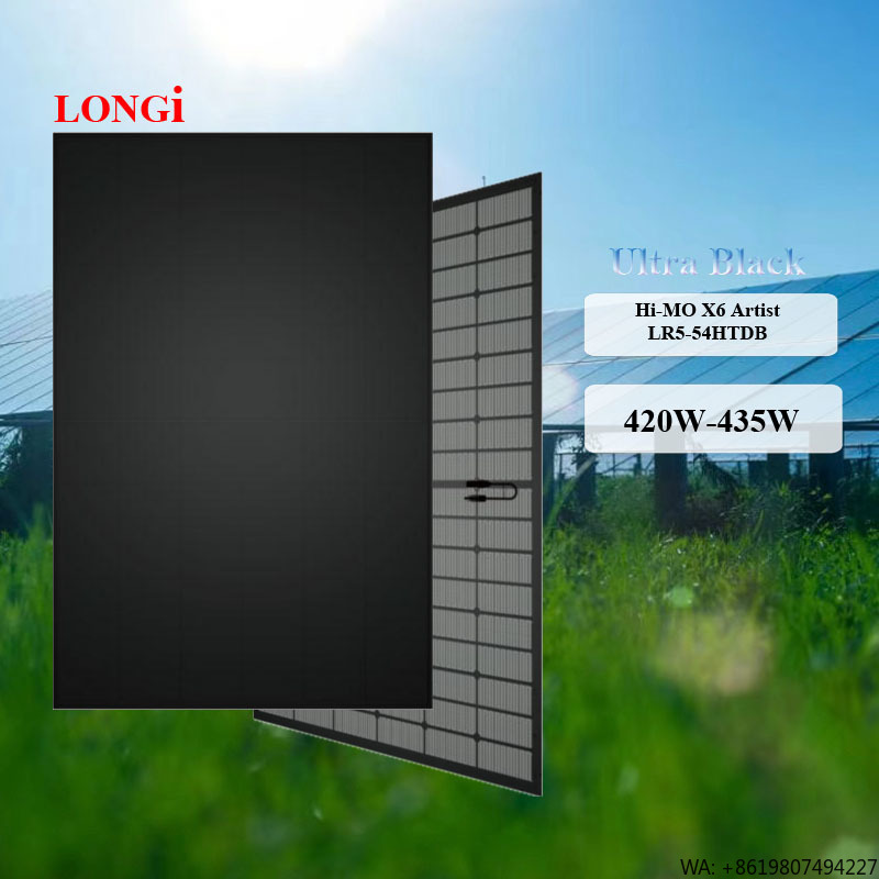 Longi Panel Lr5 - Longi Hi-MO X6 Artist LR5-54HTDB 420-435M