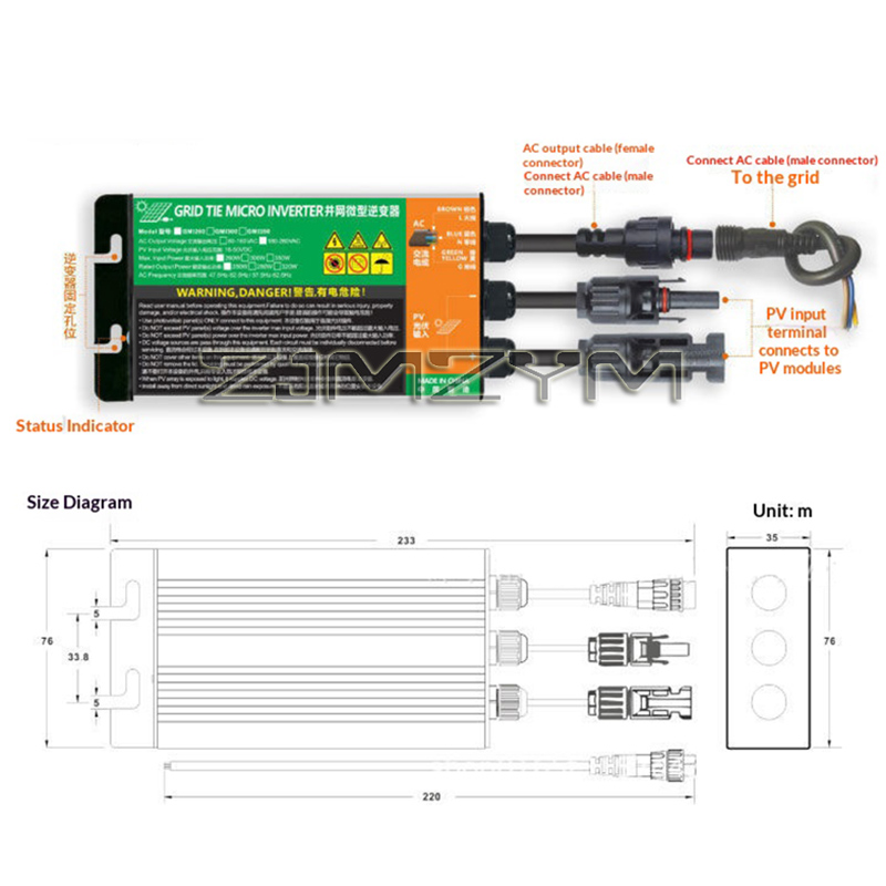 MPPT Grid Tie Inverter 300W 35 - Grid Tie Micro Inverter recensie en prijs